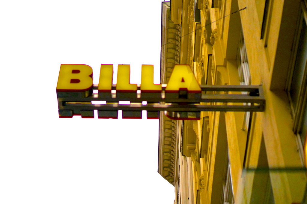 billa supermarket austria vienna souvenir shopping