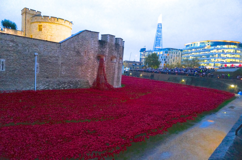 weeping window poppy installation tower of london remebrance day shard
