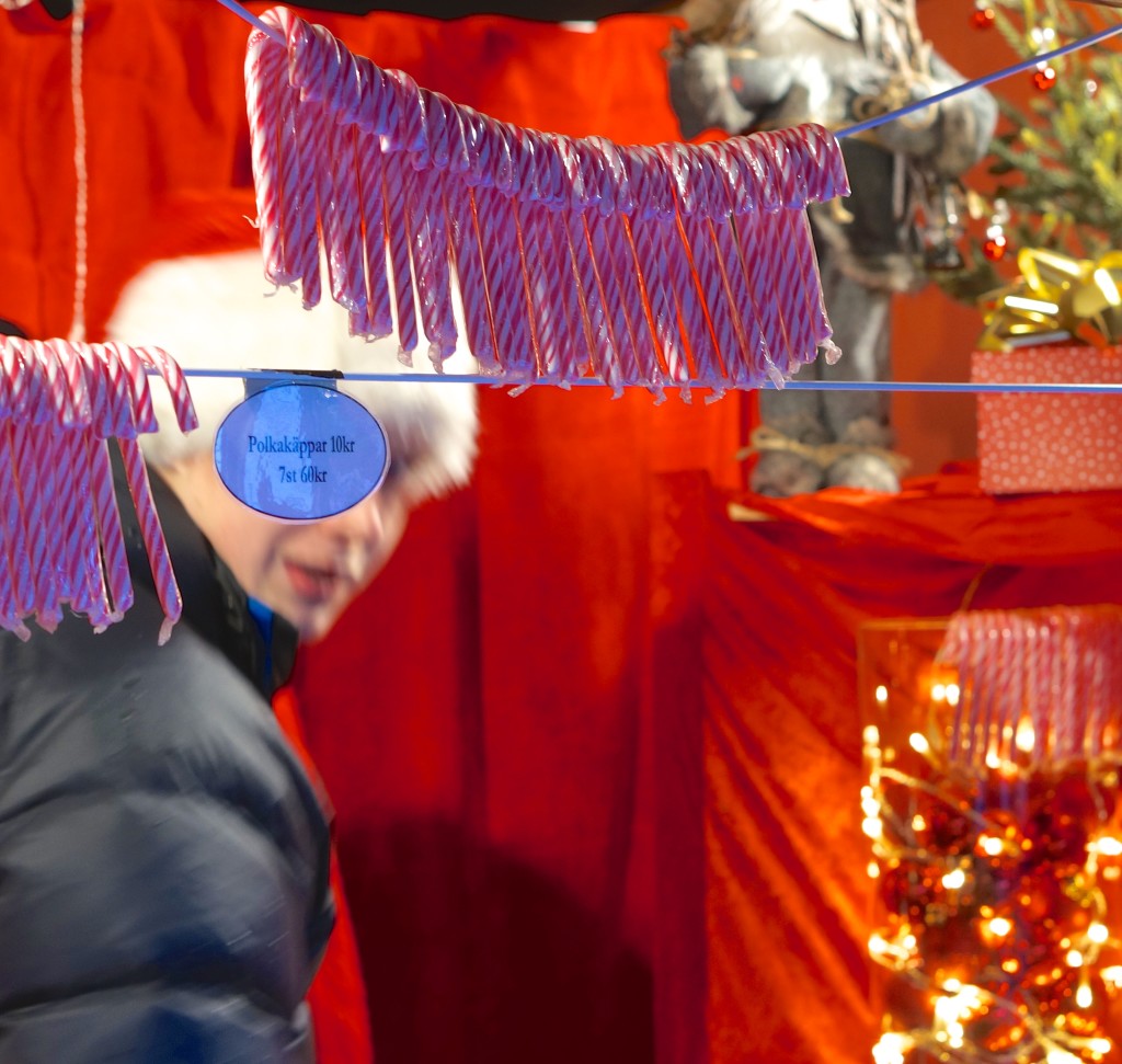 swedish candy cane Polkagris stockholm christmas market