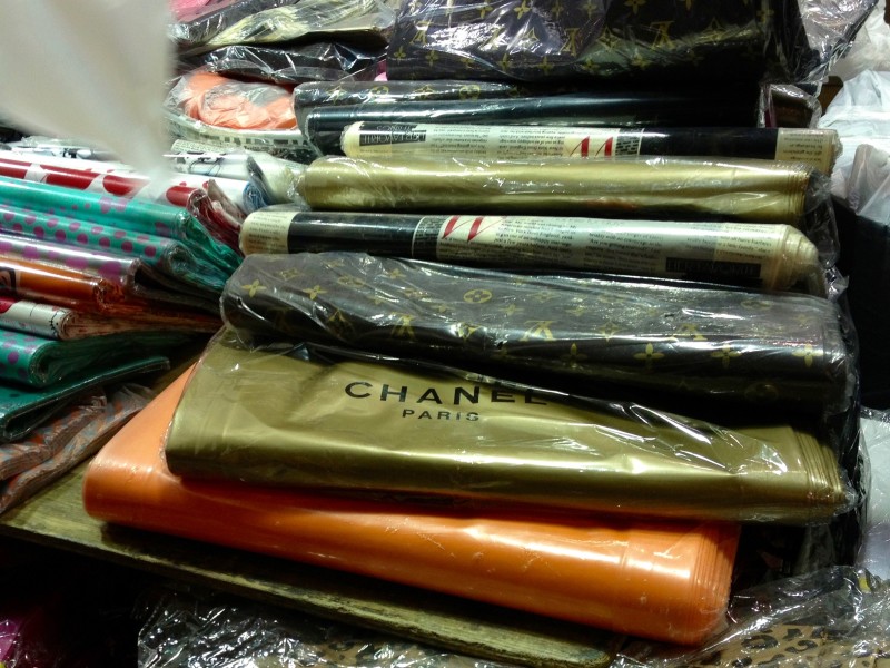 Seoull markets--Fake desginer wrapping paper