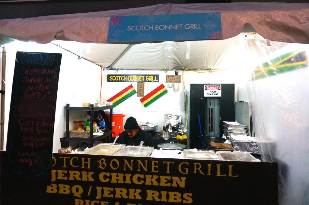 Scotch bonnet grill hester street fair holiday christmas market food stall
