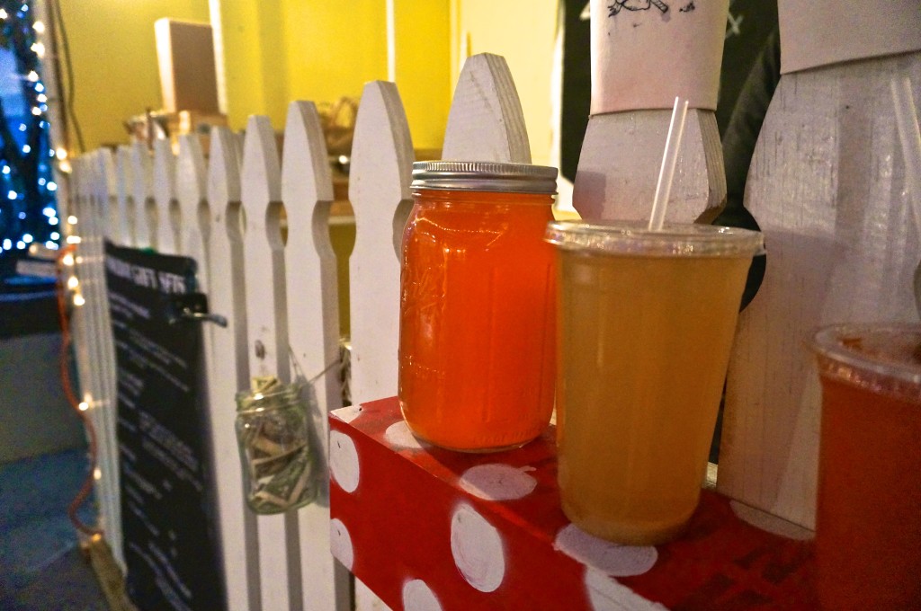 Frittering Away lemonade's stall.