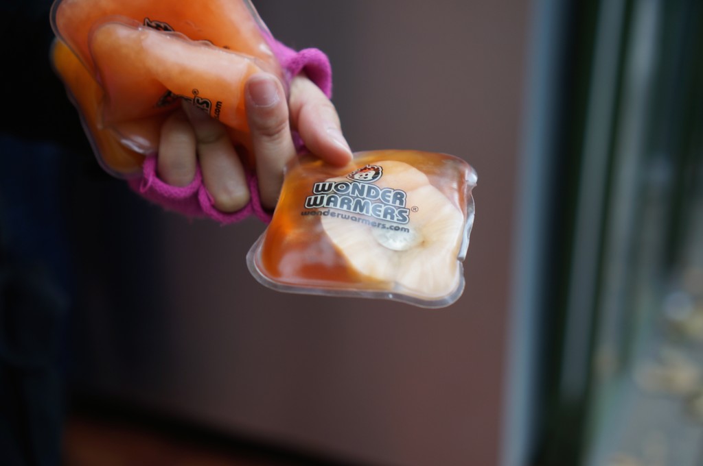 Hand warmers make great stocking stuffers.