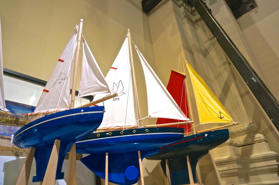 Paris boats souvenir classic French sailboat