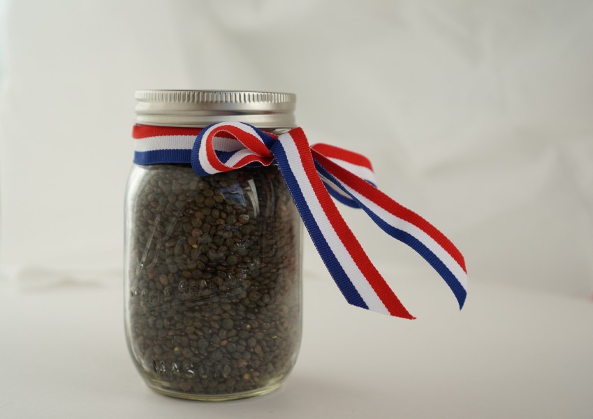 French lentils supermarket souvenir from Paris
