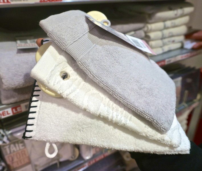 Wash cloths France Monoprix supermarket souvenirs