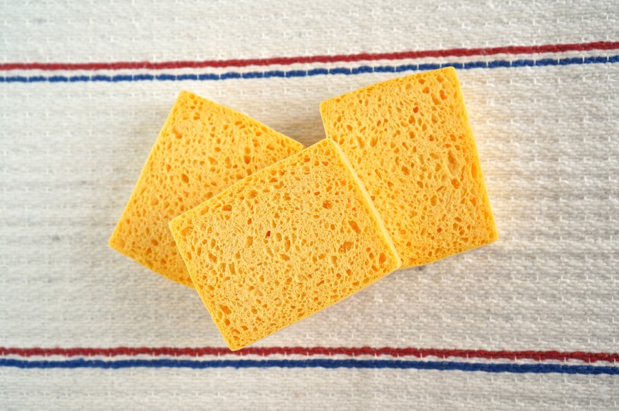 French Supermarket Souvenir Monoprix Kitchen Sponge