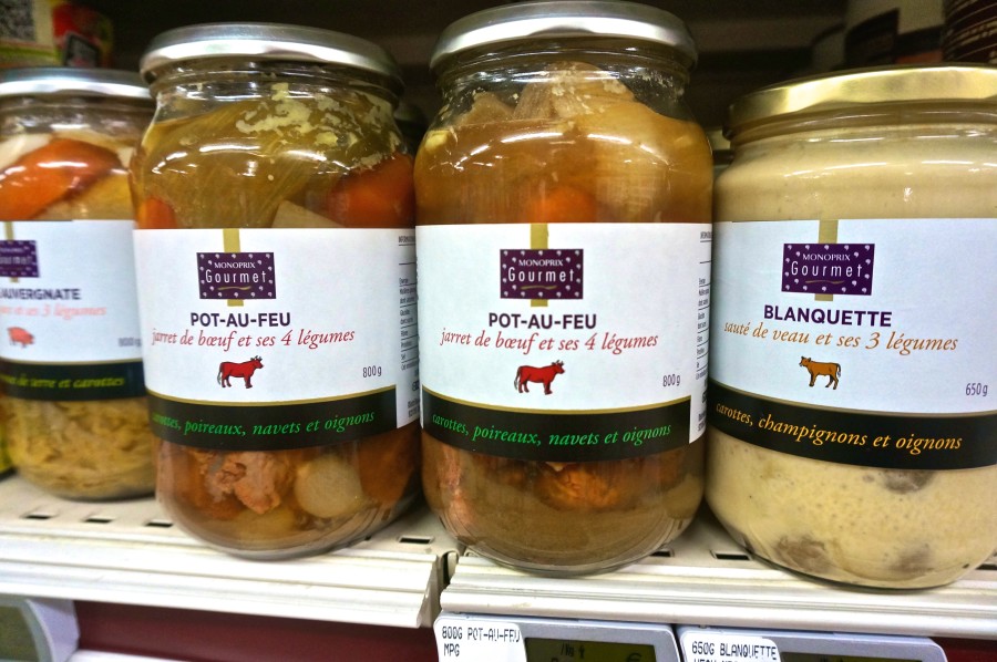 Blanquette de veau pot-au-feu, jar supermarket monoprix france