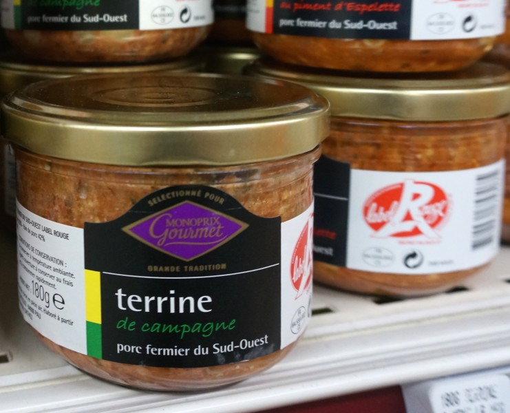 French terrine Monoprix Paris supermarket souvenir