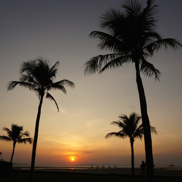 Anantara resort in Koh Samui. trang thailand sunset