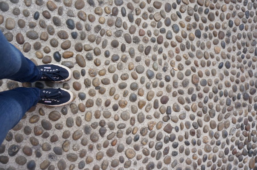 stone streets milan italy