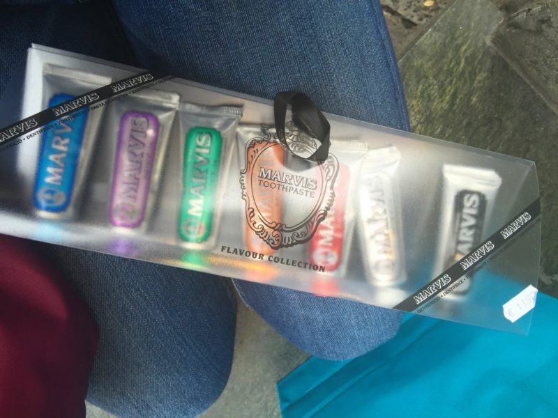 marvis toothpaste gift pack souvenir