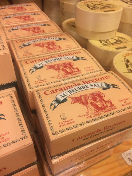 Beautifully packaged salted caramels bretons, a top Brittany souvenir.