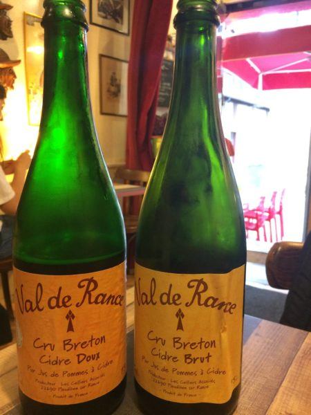 Local cider in Brittany.