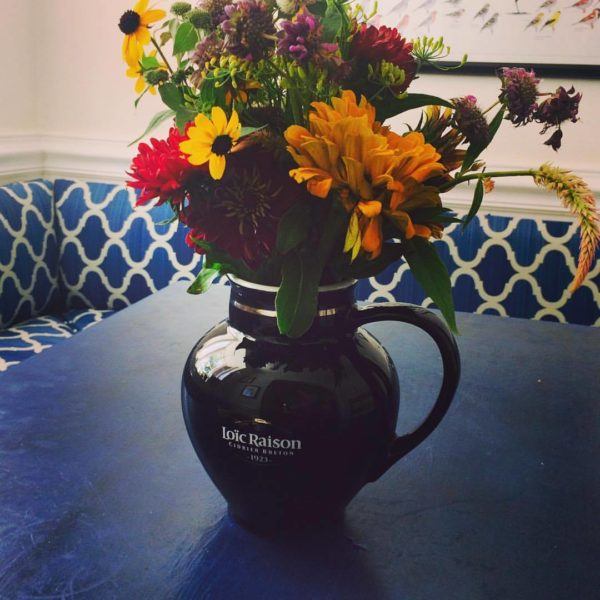 The Brittany cider pitcher is treasured back at Leigh's home.