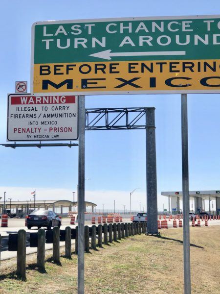 mexico sign country entering turn around