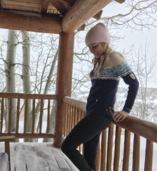 selfie snow winter