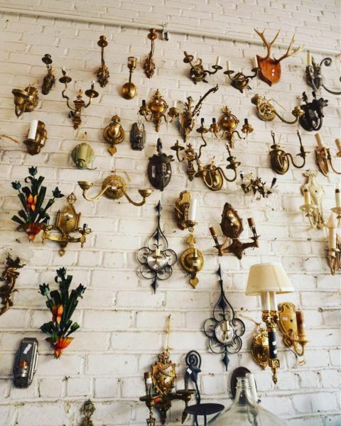sconces williamsburg vintage thrift store brooklyn new york city best cheap
