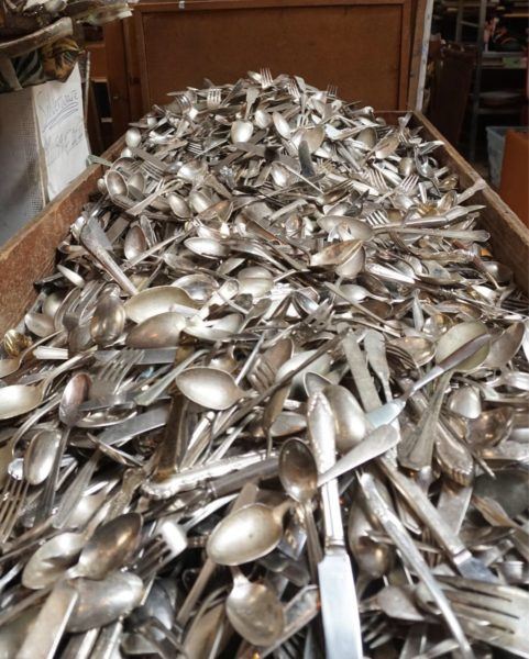 silverware williamsburg vintage thrift store brooklyn new york city best cheap