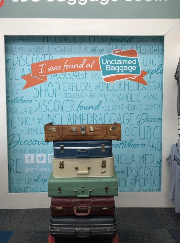 unclaimed baggage store Alabama photos what to buy