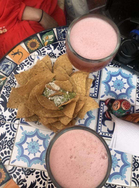 Shopping for souvenirs at the colorful La Ciudadela market in Mexico City. food and drinks
