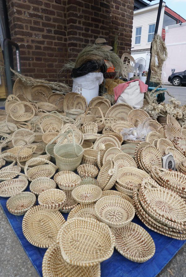 souvenir Sweetgrass baskets City market Charleston, South Carolina