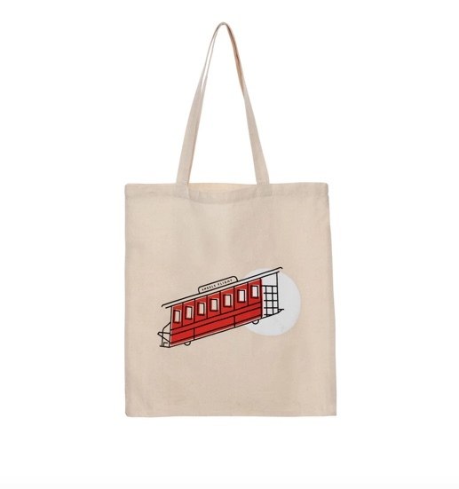 Angel's flight souvenir tote bag photos funicular