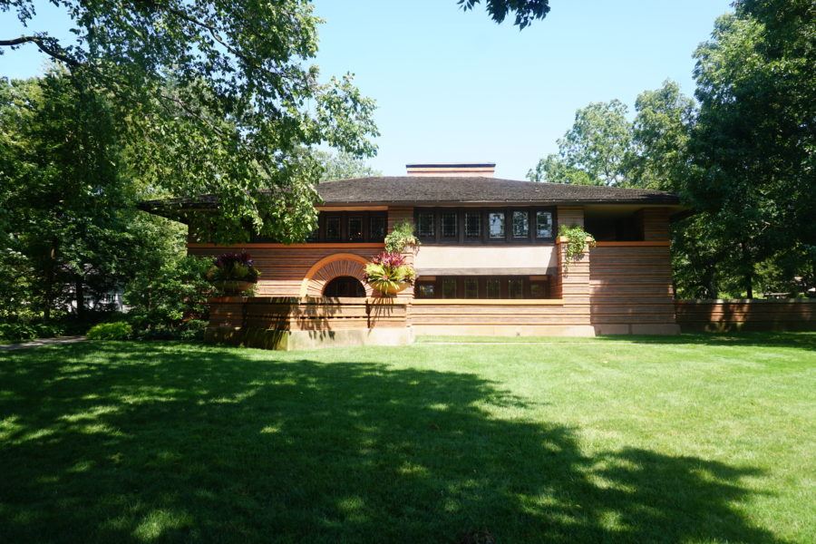 Frank Lloyd Wright home Oak Park, Illinois. ranch photo
